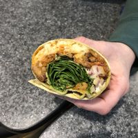 Vegan Buffalo Chick’n Wrap  at Erie Food Co-op in Erie