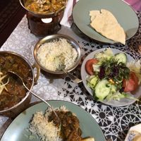 Vegan Orkra und vegetarisches Mandel Creme Curry   at Lal Haweli in Berlin