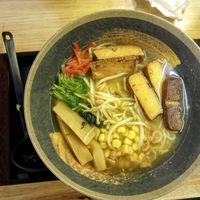 Shoyu vegetarian ramen at Ninja Ramen in Lancaster