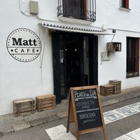 Entrance (outdoor seating on the right)  at Matt Cafe in Sant Pere De Ribes