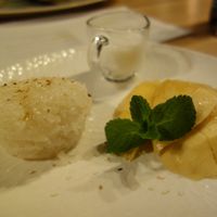 D3 Khao Mango (vegan dessert) at Nui Thai Kitchen in Saarbrucken