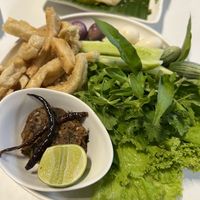 5004 fermented crab paste and mushroomm  at Tammang Isaan Vegan – Rama 2 · ตำมัง อีสาน เจ มังสวิรัติ วีแกน in Bangkok