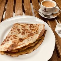 Vegan crepe  at EL Jardín Secreto Arrecife in Lanzarote