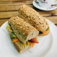 Vegan bocadillo   at EL Jardín Secreto Arrecife in Lanzarote