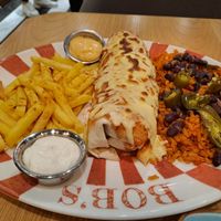 Veggie burrito at Happy Moon's - Fenerbahçe in Istanbul