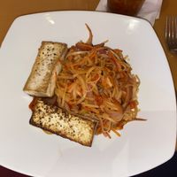 Vegan Pad Thai!  at Universal Studios - Mythos Restaurant in Orlando
