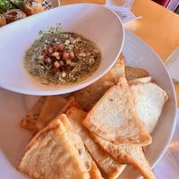 Spanakopita dip  at Universal Studios - Mythos Restaurant in Orlando
