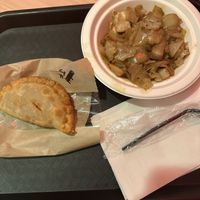 Phatty and cabbage   at Traphouse Caribbean in Austin