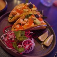 Salmon tacos at Akimy in Munich