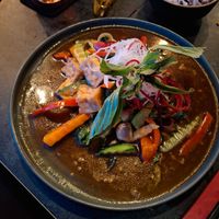 Tofu dish with rice at Akimy in Munich