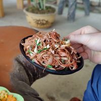 Banana flour salad at Lang Chay Restaurant & Coffee in Sapa