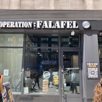Front at Operation: Falafel in New York City