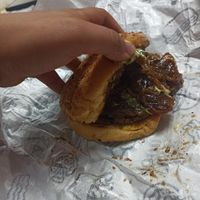 Spicy burguer de plantas at Aloha Factory Taco & Burger in Sao Paulo