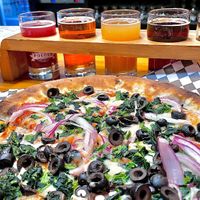 Beer and pizza!   at Pocock Brewing Company in Santa Clarita