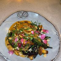 Vegan Red Curry Tofu Grits   at The Hummingbird Way in Mobile