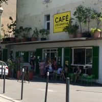 Front of the café as of June 2015. at L' Ecomotive in Marseille