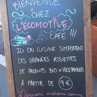 Example of menu at L' Ecomotive in Marseille