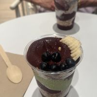 They were stingy on toppings today   at Oakberry in London