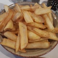 Fries at Iliada Beach Bar Restaurant in Corfu