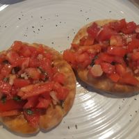 Bruschetta at Iliada Beach Bar Restaurant in Corfu