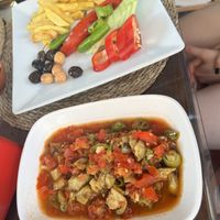 Different veggies for breakfast   at Hisko Home Foods in Istanbul