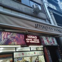 Menu and shop front at Hisko Home Foods in Istanbul