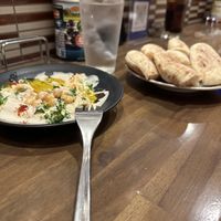 Hummus and pita  at Tel Aviv Kyoto - テルアビブ京都 in Kyoto