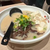 Tofu vegetarian (no egg) with shoyu broth  at Ajisen Ramen in Toronto