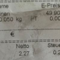 bill  at Manner in Vienna