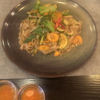 Pad see ew no tofu  at Thailander in Porto