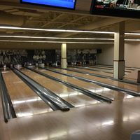 Bowling alleys at Pinstripes in Edina