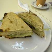Vegan sandwich with mushrooms   at Magg Cafe in Sao Paulo