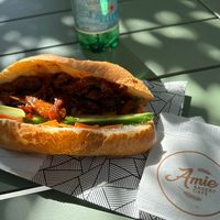 Vegan BBQ Pork Salad roll   at Amie Bakery Cafe in Melbourne