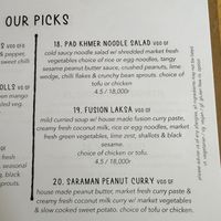 Khmer main options   at Street Three Eatery - Siem Reap in Siem Reap