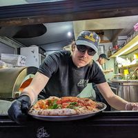 Danya, the chef and the owner of Daner Pizza at Daner Pizza in Tbilisi