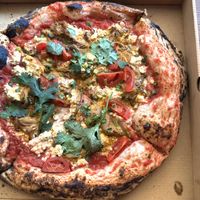 Tom Yum Oyster Mushrooms Pizza 🍕🫠😃  at Daner Pizza in Tbilisi