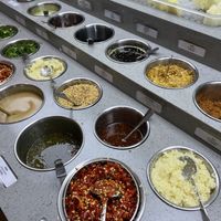 Different toppings   at Haidilao Hot Pot in Bangkok