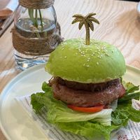 Beyond burger at iVegan Supershop Old Quarter Hanoi - Healthy Plant Based Cafe in Hanoi