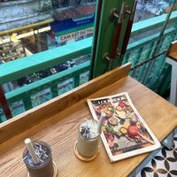 Unsere sehr leckeren Smoothies mit je ca. 15gr Protein.  at iVegan Supershop Old Quarter Hanoi - Healthy Plant Based Cafe in Hanoi