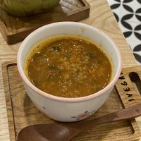 Lentil soup… very tasty!  at iVegan Supershop Old Quarter Hanoi - Healthy Plant Based Cafe in Hanoi