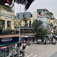 The view from the balcony  at iVegan Supershop Old Quarter Hanoi - Healthy Plant Based Cafe in Hanoi