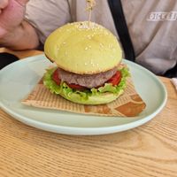 Beyond burger at iVegan Supershop Old Quarter Hanoi - Healthy Plant Based Cafe in Hanoi