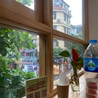 Great view of street  at iVegan Supershop Old Quarter Hanoi - Healthy Plant Based Cafe in Hanoi