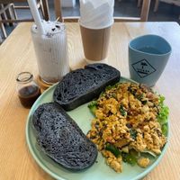 tofu scramble at iVegan Supershop Old Quarter Hanoi - Healthy Plant Based Cafe in Hanoi