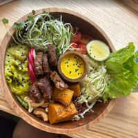tempeh bowl  at iVegan Supershop Old Quarter Hanoi - Healthy Plant Based Cafe in Hanoi
