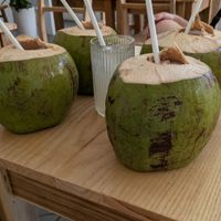 Fresh Coconut / Water at iVegan Supershop Old Quarter Hanoi - Healthy Plant Based Cafe in Hanoi