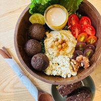 Falafel Bowl at iVegan Supershop Old Quarter Hanoi - Healthy Plant Based Cafe in Hanoi