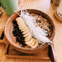 Chocolate smoothie bowl  at iVegan Supershop Old Quarter Hanoi - Healthy Plant Based Cafe in Hanoi