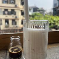 Coconut coffee  at iVegan Supershop Old Quarter Hanoi - Healthy Plant Based Cafe in Hanoi