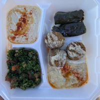 The vegetable platter !!! at The Falafel Queen in St Augustine